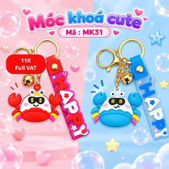 Móc khóa hình con cua - SKU : mk31 - (VAT: MK001-05)