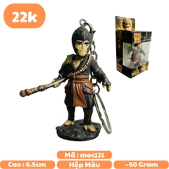 móc khóa tôn ngộ không - Dây móc dài : 6cm - Mô Hình Cao : 6.5cm - Nặng : 50gram - Hộp Màu n3-k62-t6-s2