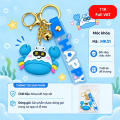 Móc khóa hình con cua - SKU : mk31 - (VAT: MK001-05)