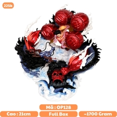 Mô Hình OnePiece Luffy gear 4 Đại chiến kaido - Cao 21cm - rộng 21cm - nặng 1kg7 - Figure OnePiece - Có Hộp màu - K18-T4-S2