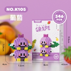 Combo 12 Hộp- Bộ Lắp Ghép Các Loại Trái Cây - Full Box - Sku : LG-S1 - (VAT 001-C12-170) - K95-T2-S10