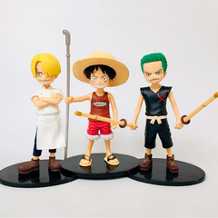 Mô hình đồ chơi - Combo cả ae Luffy Zoro Sanji ACE Sabo lúc nhỏ siêu đẹp Cao 15cm -  One Pece - No Box - N3-K43-T3-S1