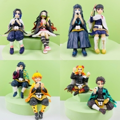 Mô Hình Kimetsu No Yaiba Shinobu dáng ngồi cao 13cm - Figure Thanh gươm diệt quỷ - Có Vỏ Hộp màu