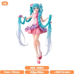 Mô Hình Hatsune Miku cầm tóc - Cao 19cm - nặng 180gram - Figure Miku - No box - K19-T3-S6