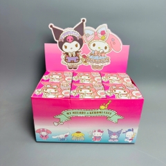 Vỏ Hộp mù 6 Kuromi màu hồng - blind box - cao : 10cm ngang : 20cm - figure kuromi N3