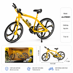 Mô Hình xe đạp địa hình 1:8 Hợp kim - Dài 19.5cm - rộng 6cm - cao 11.5cm - nặng ~ 500gram - FULL BOX : box màu SKU : XYB2021 - (VAT: 103-04-60)