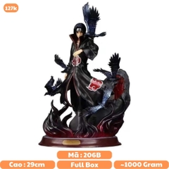 Mô hình Itachi Akatsuki đế Hắc Hỏa  - Cao 29cm - Naruto - Có Hộp Đẹp - C - 11 (B-10)