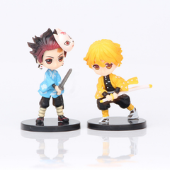 Mô hình đồ chơi - Bộ 6 Nhân Vật Lưỡi Quỷ  - Kimetsu No Yaiba - No Box - N3-K45-T2-S1