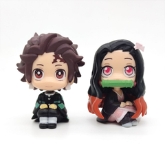 Mô hình đồ chơi - figure Demon Slayer Nezuko bản chibi - Kimetsu No Yaiba - No Box - N1-K29-T1-S3