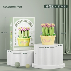 Combo 3 bộ lắp ghép chậu hoa - 87 hạt - Full Box - Sku : LG-W1503-07-C ( VAT 001-C3-11 ) - K116-T2-S7