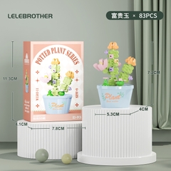 Combo 3 bộ lắp ghép chậu hoa - 83 hạt - Full Box - Sku : LG-W1503-11 ( VAT 001-C3-11 ) - K116-T2-S11