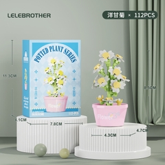 Combo 3 bộ Lắp Ghép Lego Hoa Cúc La Mã - 112 hạt - Full Box - Sku : LG-W1504-04 - (VAT 001-C3-11) - K115-T2-S4