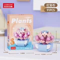 Combo 6 mẫu bộ lắp ghép cây hoa. SKU:  LG-W1505 ( VAT 001-C6-30 ) - K103-T1-S1-2-3-4-5