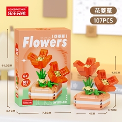 Combo 3 hộp lắp ghép chậu hoa 107pcs. SKU: LG-W1519-03 ( VAT 001-C3-11 ) - K109-T2-S3