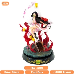 Mô hình đồ chơi - Nezuko ánh trăng - Hiệu ứng base đẹp -  Kimetsu No Yaiba - Có Hộp Màu - K2-T4-S2