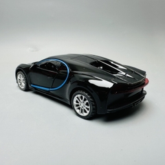 Mô Hình xe Bugati đen viền xanh tỉ lệ 1:32 Hợp kim có thể mở cửa - bánh sau chạy cót - Dài 12.5cm - rộng 6cm - cao 3cm nặng : 200gram - FULL BOX : box màu SKU : oto207 N3-K10-T3-S2