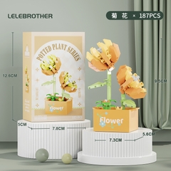 Combo 2 bộ Lắp Ghép Chậu Hoa Đào - 187pcs- Full Box - Sku : LG-W1604-07-C - ( VAT 001-C2-11 ) - K126-T2-S7