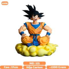 Hàng loại 1 - Mô Hình Dragonball SonGoku Cưỡi mây siêu ngầu - Cao 37cm - Nặng 1.3Kg - Dragonball - Hộp Carton