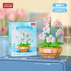 Bộ đồ chơi lắp ghép chậu hoa 246pcs. SKU: LG-W1605-18 ( VAT 001-06-11 ) K125-T3-S6