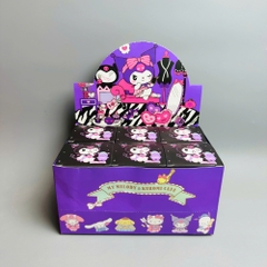 Vỏ Hộp mù 6 Kuromi màu tím - blind box - cao : 10cm ngang : 20cm - figure kuromi N3
