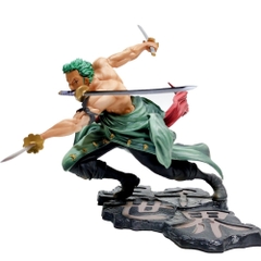 Mô hình One Piece Zoro 3000 thế giới có 2 đầu 3 vòng hắc kiếm - Loại có box nhựa - hộp màu  -  One Piece - Có Hộp Màu