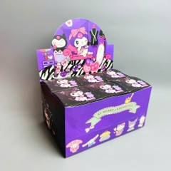 Vỏ Hộp mù 6 Kuromi màu tím - blind box - cao : 10cm ngang : 20cm - figure kuromi N3