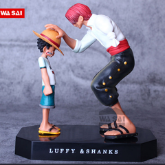 Mô hình đồ chơi - Luffy và Shanks tóc đỏ -  One Piece