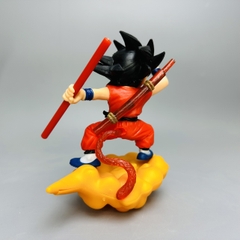 Mô Hình DragonBall  Goku kid cưỡi mây cao 13cm , figure DragonBall , No box