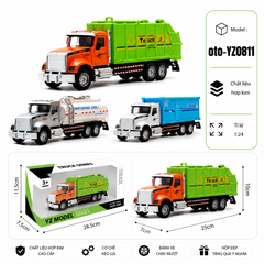 Xe Công Trình Đô Thị có nhiều kiểu dáng , chất liệu hợp kim , tỉ lệ 1:24 : SKU : oto-YZ0811 ( Vat : 103-02-50 )