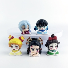 Mô hình kimetsu yaiba bộ 5 lưỡi quỷ - cao 5cm - Nặng 100gram - Bọc Túi - No Box - N3-K31-T3-S3