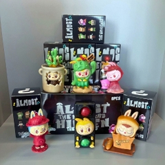 bộ 6 labubu Almost Hidden siêu dễ thương , blind box - Cao 8-9cm - Nặng 480gram - Bọc Túi - Hộp Màu - K32-T2-S4