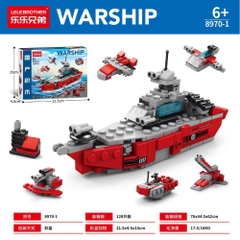 Đồ Chơi Lắp Ghép Lego Tàu Chiến Đỏ (6 IN 1) - 138pcs - Full Box - Sku : LG-8970-1 ( VAT 001-22-11 ) K116-T1-S5