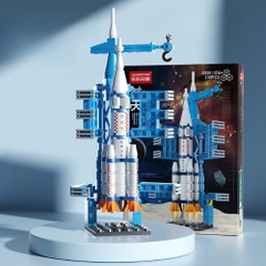 Đồ Chơi Lắp Ghép Tàu Vũ Trụ Space Rocket - 130 chi tiết - Full Box - SKU : LG-39-06 - K54-T4-S8