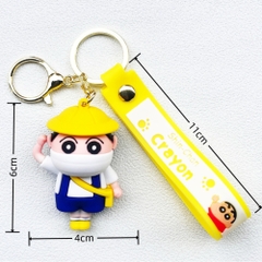 móc khóa shin học sinh - dây dài 11cm mô hình cao 6cm - nặng : 50gram - no box N3-T3