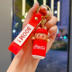Móc Khóa labubu nâu nhạt cocacola siêu dễ thương . Dây móc dài : 10cm - Mô Hình Cao : 6cm- Nặng 50gram K77-T7-S3