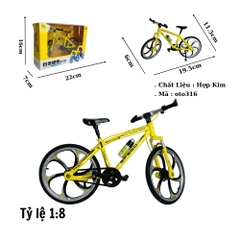 Mô Hình xe đạp địa hình 1:8 Hợp kim - Dài 19.5cm - rộng 6cm - cao 11.5cm - nặng ~ 500gram - FULL BOX : box màu SKU : XYB2021 - (VAT: 003-04-40)