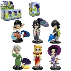 ( Giá 1 con - Bộ 6 con - Đặt Số Lượng 6 ) - Bộ 6 nhân vật Thanh Gươm Diệt Quỷ - SKU : hm190 - (VAT : G873-84)