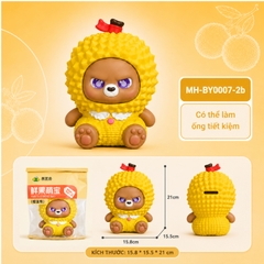 Mô Hình Các Con Vật Cosplay Trái Cây Sầu Riêng size nhỡ KT 15.8*15.5*21 cm  - SKU : MH-BY0007-2 - ( VAT : MH004 )
