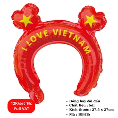Set 10 Bóng bay đội đầu cờ VN  -SKU : BB41 - (VAT: 011-01-7)