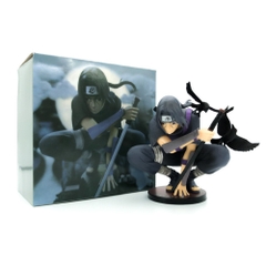 Mô hình Naruto Itachi Akatsuki dáng ngồi chiến đấu - Cao 13cm - nặng 400gram - Figure Naruto - Full Box N4-K15