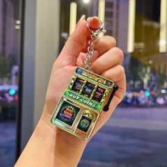 Móc Khóa Máy Quay Thưởng vàng big win . Dài 11cm , Rộng 3.5cm - Nặng 50gram - SKU : moc284d