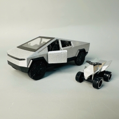 Mô Hình xe Tesla xám tỉ lệ 1:36 Hợp kim có thể mở cửa - bánh sau chạy cót - Dài 11cm - rộng 5cm - cao 5cm - nặng : 500gram - FULL BOX : box màu SKU : oto436 - K66-T2-S9