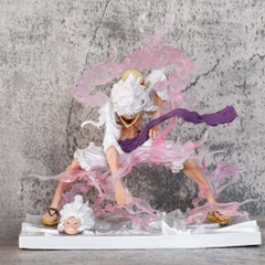 Mô Hình OnePiece luffy gear 5 trạng thái chiến đấu ( đầu thay thế) - cao 23.5cm - nặng 710gram - Figure One Piece - Hộp Màu - K16-T4-S4  (F-13)