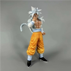 Mô Hình Songoku SSJ4 Tóc Trắng dáng đứng - Cao 30cm - Nặng 700gram - Có Box màu - Figure anime Dragon ball