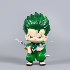 Mô Hình OnePiece Zoro AI chibi dáng đứng cầm kiếm - cao 16cm - nặng 270gram - Hộp Màu - Figure One Piece N1 - K52 - T1- S3