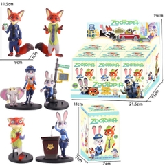 Mô hình bộ 6 nhân vật Zootobia Bản B  . Cao 4 - 11cm , nặng 350gram - Figure Zootobia - SKU : hm182