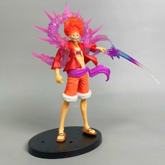 Mô hình Luffy Gear 5 áo Đỏ Vòng Tím dáng đứng chiến đấu - Cao 20cm - nặng 150gram - Figure One Piece - D - 7