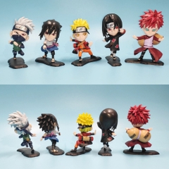 Hàng Cao Cấp - Mô hình Naruto Bộ 5 nhân vật naruto . gara . kakashi . itachi . sasuke - Cao 7cm - nặng 100Gram - Figure Naruto - No Box N3-K39-T1-S2