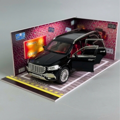 Mô Hình Xe Mẹc GLS đen 1:24 Hợp kim có thể mở cửa - bánh sau chạy cót - Có tiếng - đèn pha sáng - Dài 21cm - rộng 9cm - cao 7.5cm - nặng ~ 1000gram - FULL BOX : box màu SKU : oto139 - K65-T3-S4