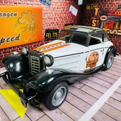 Mô Hình Xe cổ màu trắng tỉ lệ 1:36 Hợp kim có thể mở cửa - bánh sau chạy cót - Dài 12.5cm - rộng 5.5cm - cao 4cm - nặng : 300gram - FULL BOX : box màu SKU : oto528a - K52-T4-S1